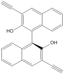 Molecular Structure of 293726-65-5 ([1,1'-Binaphthalene]-2,2'-diol, 3,3'-diethynyl-, (1S)-)